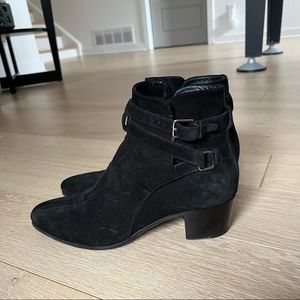 Saint Laurent suede boots